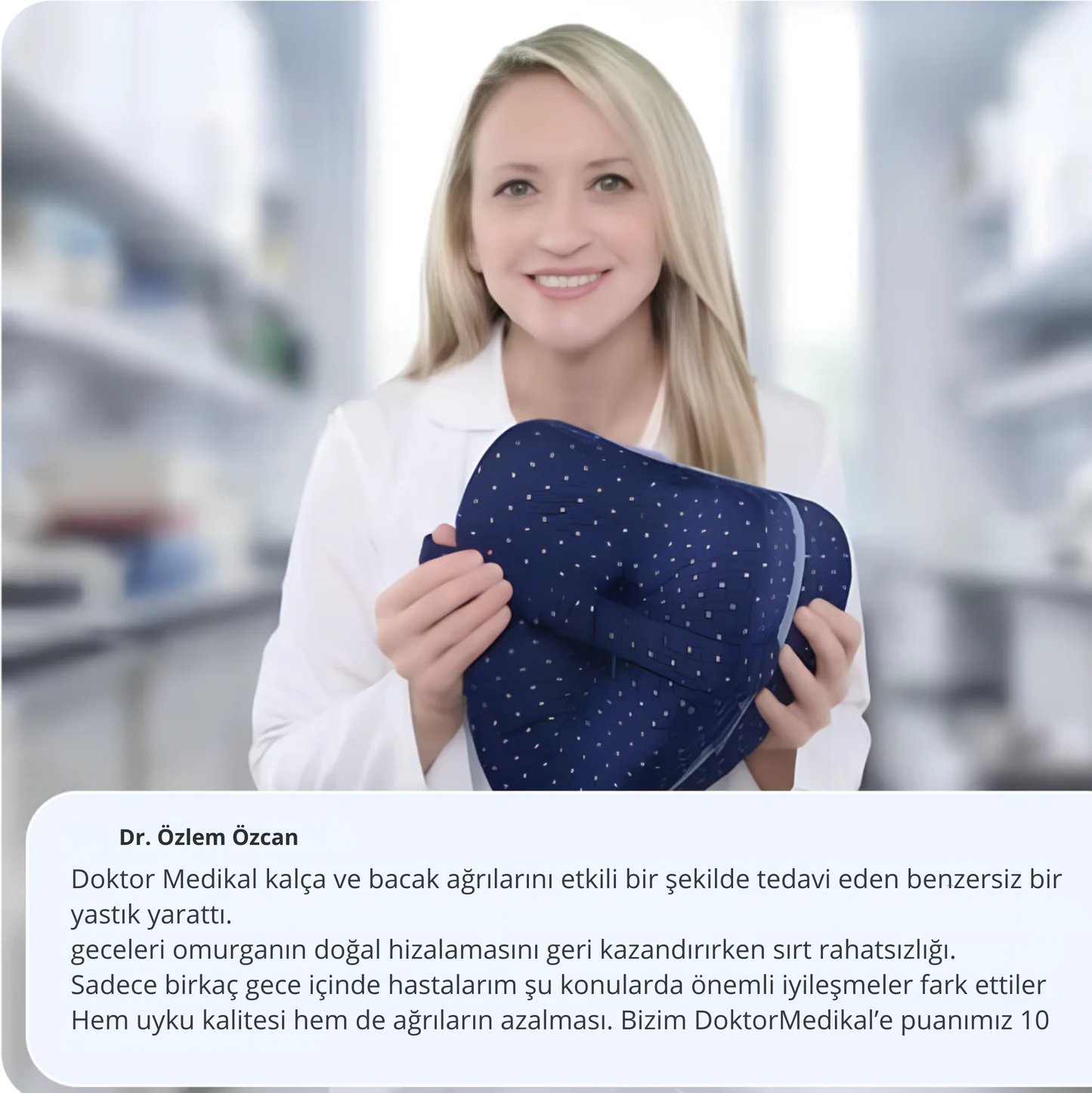 Doktor Medikal™ Ultra Rahat Uyku Diz Yastığı (Siyatik & Hamile & Bel Ağrıları)