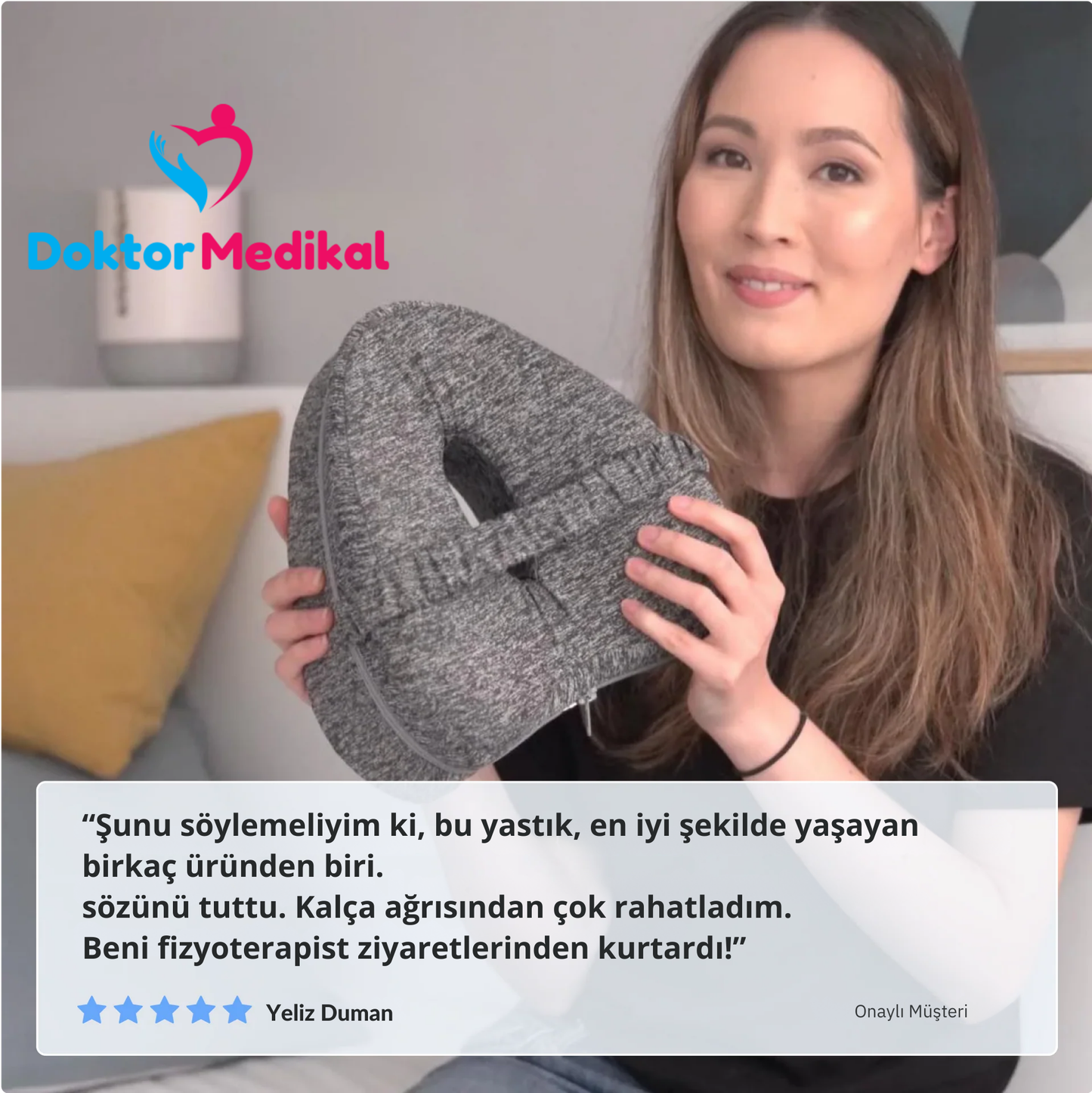 Doktor Medikal™ Ultra Rahat Uyku Diz Yastığı (Siyatik & Hamile & Bel Ağrıları)