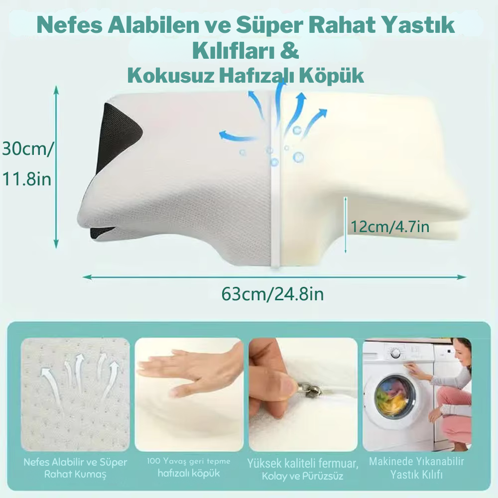 Doktor Medikal™ Köpük Hafızalı Boyun Yastığı