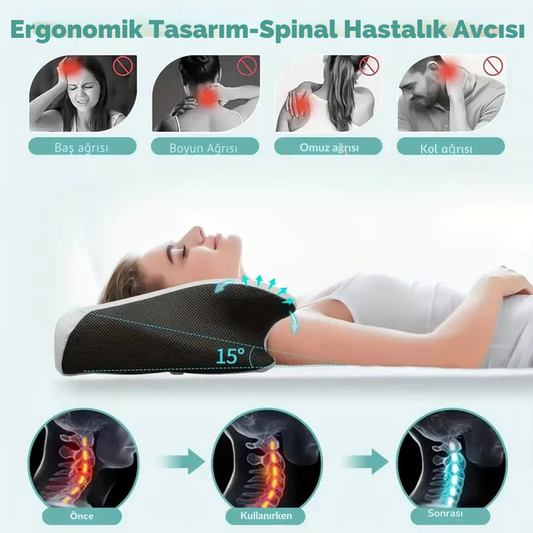 Doktor Medikal™ Köpük Hafızalı Boyun Yastığı